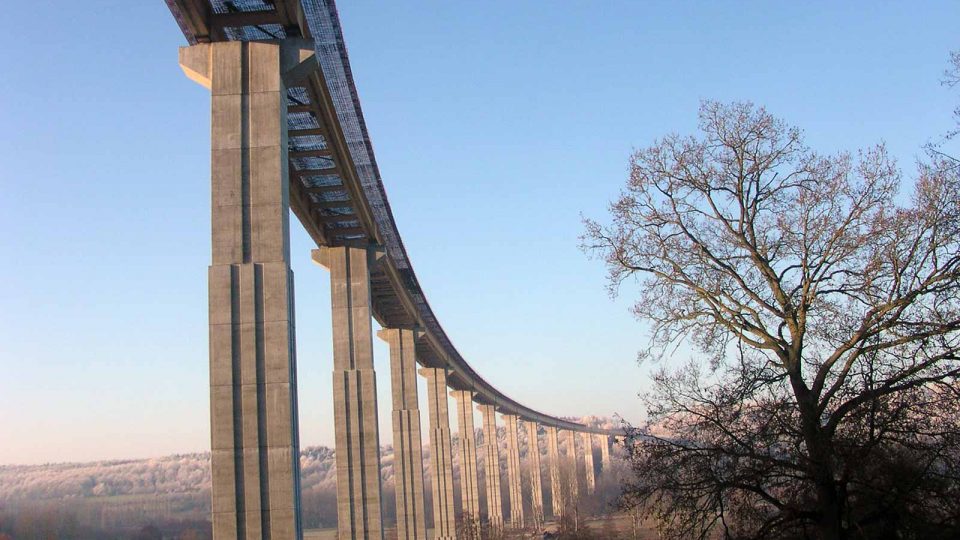 Les viaducs de la Risle et du Bec, ouvrages de l’A28 situés entre Alençon et Rouen